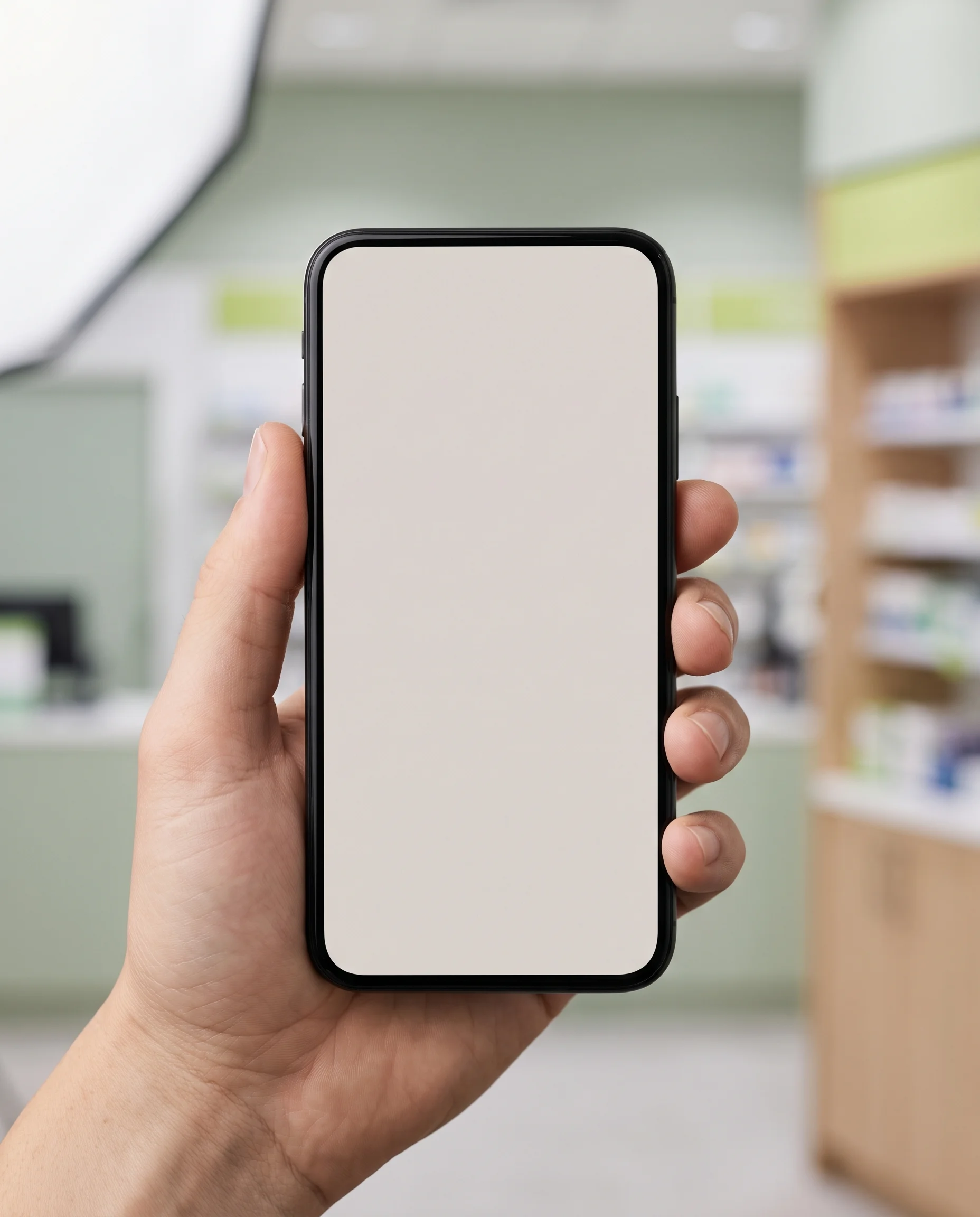 PharmAssist text message on a phone